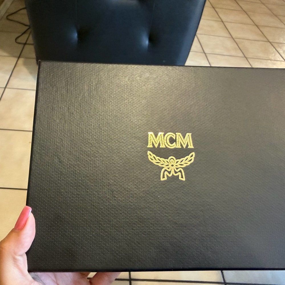MCM Black and Gold Key & Card Holder